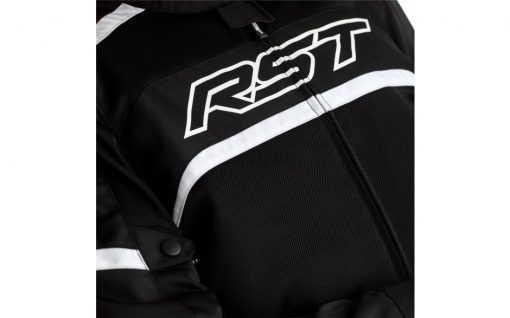 Geaca moto RST Pilot – impermeabila + protecţii – Negru/Alb