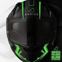 Casca moto Agrius Wrath Polaris - Verde Glow In The Dark