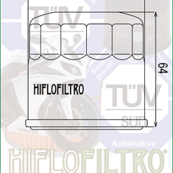 Filtru de ulei HIFLOFILTRO HF204
